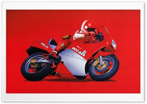 1986 Ducati 750F1 Desmo Bike Ultra HD Wallpaper for 4K UHD Widescreen desktop, tablet & smartphone