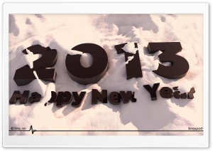 2013 Happy New Year Ultra HD Wallpaper for 4K UHD Widescreen desktop, tablet & smartphone