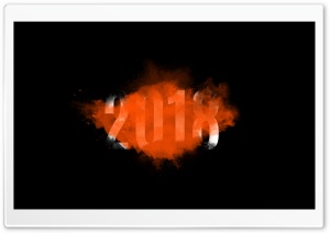 2018 Happy New Year Ultra HD Wallpaper for 4K UHD Widescreen desktop, tablet & smartphone