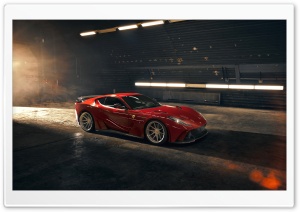 2019 Novitec Red Ferrari 812 Superfast N Largo Supercar Ultra HD Wallpaper for 4K UHD Widescreen desktop, tablet & smartphone