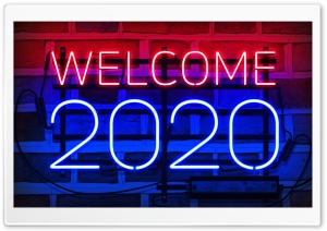 2020 New Year Ultra HD Wallpaper for 4K UHD Widescreen desktop, tablet & smartphone