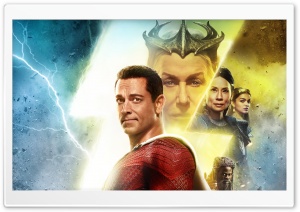 2023 Shazam Fury of the Gods Movie Ultra HD Wallpaper for 4K UHD Widescreen desktop, tablet & smartphone