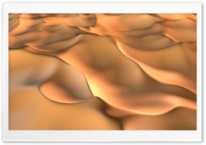 3D Desert Dunes, Golden Sands Ultra HD Wallpaper for 4K UHD Widescreen desktop, tablet & smartphone