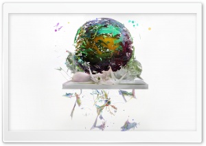 3D Earth Art Ultra HD Wallpaper for 4K UHD Widescreen desktop, tablet & smartphone
