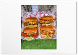 4 Burgers Ultra HD Wallpaper for 4K UHD Widescreen desktop, tablet & smartphone
