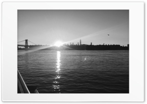 A Late Autumn Sunset in Brooklyn Ultra HD Wallpaper for 4K UHD Widescreen desktop, tablet & smartphone