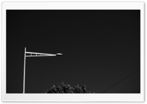 A Street Lamp Black and White Ultra HD Wallpaper for 4K UHD Widescreen desktop, tablet & smartphone