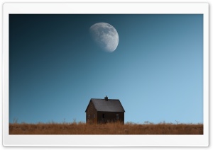 Abandoned House, Field Ultra HD Wallpaper for 4K UHD Widescreen desktop, tablet & smartphone