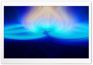 Abstract Fibers - Blue, Golden Ultra HD Wallpaper for 4K UHD Widescreen desktop, tablet & smartphone