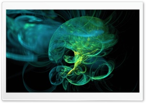 Abstract Green Smoke Ultra HD Wallpaper for 4K UHD Widescreen desktop, tablet & smartphone