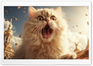 Adorable Fluffy Persan Cat Ultra HD Wallpaper for 4K UHD Widescreen desktop, tablet & smartphone