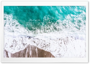 Aerial Photography Ocean Beach Wave Ultra HD Wallpaper for 4K UHD Widescreen desktop, tablet & smartphone