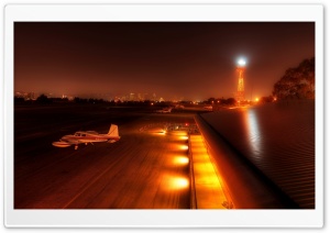 Aircrafts, Night Ultra HD Wallpaper for 4K UHD Widescreen desktop, tablet & smartphone