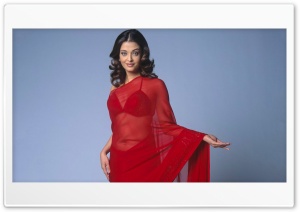 Aishwarya Rai red saree Ultra HD Wallpaper for 4K UHD Widescreen desktop, tablet & smartphone