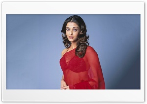 Aishwarya Rai red saree Ultra HD Wallpaper for 4K UHD Widescreen desktop, tablet & smartphone