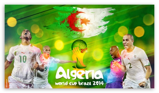 Algeria World Cup 2014 V2 UltraHD Wallpaper for 8K UHD TV 16:9 Ultra High Definition 2160p 1440p 1080p 900p 720p ; Mobile 16:9 - 2160p 1440p 1080p 900p 720p ;