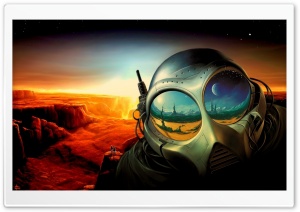 Alien Painting Ultra HD Wallpaper for 4K UHD Widescreen desktop, tablet & smartphone