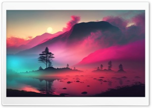Amazing Morning, Sunrise Vibrant Colors, Blue, Magenta Ultra HD Wallpaper for 4K UHD Widescreen desktop, tablet & smartphone