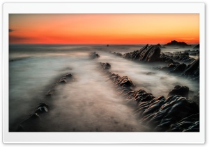Amazing Rock Formations, Orange Sky Ultra HD Wallpaper for 4K UHD Widescreen desktop, tablet & smartphone