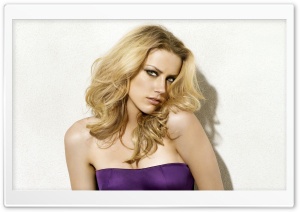 Amber Heard In A Purple Dress Ultra HD Wallpaper for 4K UHD Widescreen desktop, tablet & smartphone