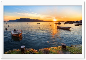 Amoudi Port - Santorini Ultra HD Wallpaper for 4K UHD Widescreen desktop, tablet & smartphone