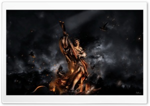 Angel Statue Ultra HD Wallpaper for 4K UHD Widescreen desktop, tablet & smartphone