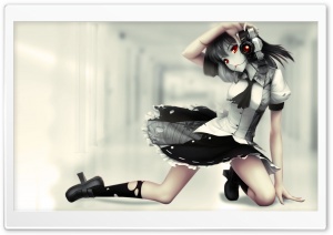 Anime Girl With Camera Ultra HD Wallpaper for 4K UHD Widescreen desktop, tablet & smartphone