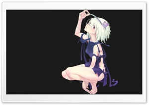Anime Girl With Flower In Hair Ultra HD Wallpaper for 4K UHD Widescreen desktop, tablet & smartphone