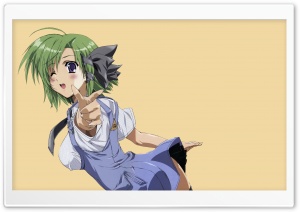 Anime Girl With Green Hair Ultra HD Wallpaper for 4K UHD Widescreen desktop, tablet & smartphone
