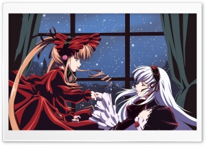 Anime Girls In Red Dresses Ultra HD Wallpaper for 4K UHD Widescreen desktop, tablet & smartphone