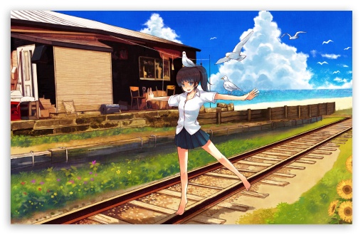 Anime Scenery Ultra Hd Desktop Background Wallpaper For 4k Uhd Tv