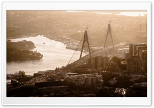 ANZAC Bridge in Australia Ultra HD Wallpaper for 4K UHD Widescreen desktop, tablet & smartphone
