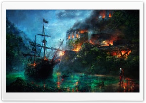Assassins Creed IV Black Flag Artwork Ultra HD Wallpaper for 4K UHD Widescreen desktop, tablet & smartphone