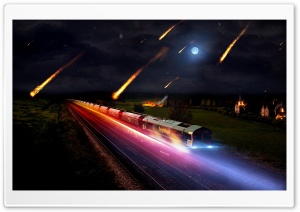 Asteroids Night Ultra HD Wallpaper for 4K UHD Widescreen desktop, tablet & smartphone
