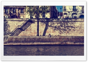 Au bord de la Seine Ultra HD Wallpaper for 4K UHD Widescreen desktop, tablet & smartphone