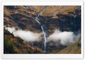Austrian Alps, Waterfall Ultra HD Wallpaper for 4K UHD Widescreen desktop, tablet & smartphone