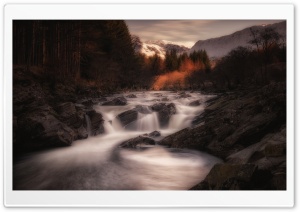 Autumn Landscape, River Orchy Ultra HD Wallpaper for 4K UHD Widescreen desktop, tablet & smartphone