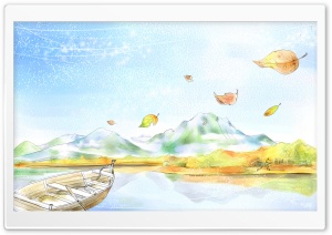 Autumn Season Painting Ultra HD Wallpaper for 4K UHD Widescreen desktop, tablet & smartphone