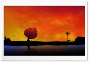 Autumn Sunset Ultra HD Wallpaper for 4K UHD Widescreen desktop, tablet & smartphone