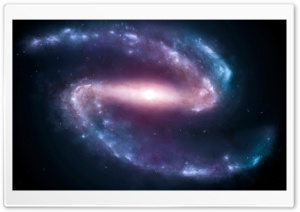 Barred Spiral Galaxy Ultra HD Wallpaper for 4K UHD Widescreen desktop, tablet & smartphone