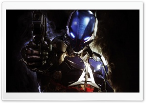 Batman Arkham Knight Pointing Gun Ultra HD Wallpaper for 4K UHD Widescreen desktop, tablet & smartphone