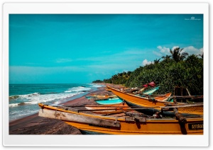Beach and Boats Ultra HD Wallpaper for 4K UHD Widescreen desktop, tablet & smartphone