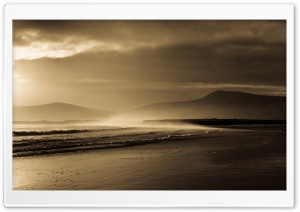 Beach In Sepia Ultra HD Wallpaper for 4K UHD Widescreen desktop, tablet & smartphone