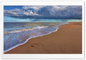 Beach Rain Ultra HD Wallpaper for 4K UHD Widescreen desktop, tablet & smartphone
