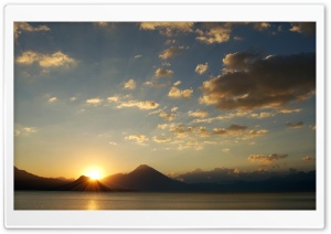 Beach Scene Sunset Ultra HD Wallpaper for 4K UHD Widescreen desktop, tablet & smartphone