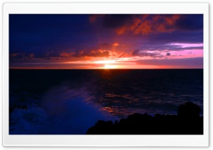 Beach Scene Sunset 12 Ultra HD Wallpaper for 4K UHD Widescreen desktop, tablet & smartphone