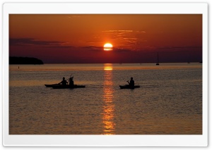 Beach Scene Sunset 3 Ultra HD Wallpaper for 4K UHD Widescreen desktop, tablet & smartphone
