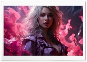 Beautiful Blonde Girl Realistic Digital Art Ultra HD Wallpaper for 4K UHD Widescreen desktop, tablet & smartphone