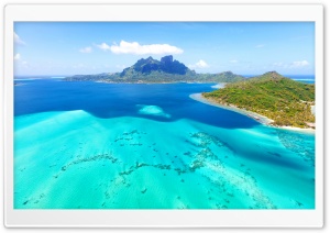 Beautiful Blue Tropical Landscape Ultra HD Wallpaper for 4K UHD Widescreen desktop, tablet & smartphone
