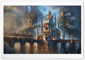Beautiful Fantasy Castle Ultra HD Wallpaper for 4K UHD Widescreen desktop, tablet & smartphone